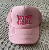 WINE GIRL Trucker Hat Pink Photo 0