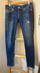 True Religion Women's Blue Jeans Skinny 29 VINTAGE Photo 0