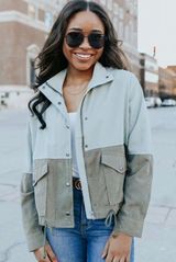 Boutique Sage Green Jacket Photo 0