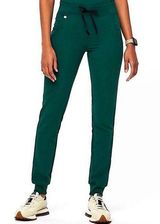 Dark forest green Zamora fig scrub pants nurse pants size XXS medical pants Photo 0
