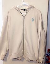 Missguided Playboy Beige Hoodie Photo 0