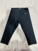 ASICS Cropped Leggings Black Size L Photo 0