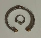 David Yurman lookalike Ring and Bracelet set! Photo 0