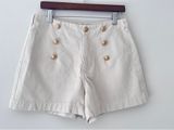 Bloggers Favorite Zara Shorts with Golden Buttons NWT Size 8 Photo 0