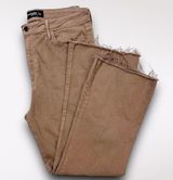 Denim Flared Brown Jeans Distressed Raw Hem 31 Women's Pants Casual Photo 0