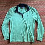 POLO GOLF RALPH LAUREN SEA FOAM GREEN ATHLETIC QUARTER ZIP PULLOVER Size L Photo 0