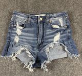 BKE Stella Jean Shorts Denim Stretch 25 Y2K High Rise Distressed 27x2 Photo 0