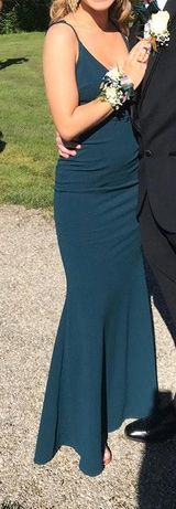 Lulus Emerald Green/ Blue Dress Photo 0