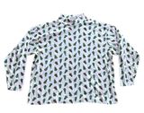 Hasting & Smith Women Plus Size 1X Vintage White Christmas Tree Mock Neck Shirt Photo 0