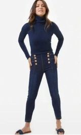 J. McLaughlin Hastings Sailor Button High Rise Jean, Size 2 Photo 0