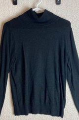 Joseph A 3 for $15  Black Turtleneck Sweater Size Large Photo 0