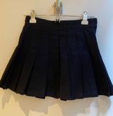 Brandy Melville Navy Pleated Skirt Photo 0