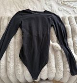 Abercrombie Black Open Back Bodysuit Photo 0