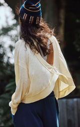 Free People Open Back Long Sleeve Top Photo 0