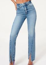 Good American 829- - GOOD BOY TWIST SLIT Denim Photo 0