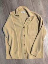 Tan Button Up Sweater  Photo 0