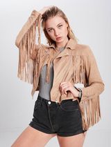 Young & reckless Suede Fringe Jacket Photo 0