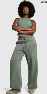 PINK Victoria's Secret Wide-Leg Sweatpants Photo 0