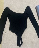 superdown Black Long Sleeve Bodysuit Photo 0