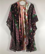Cato NWT Boho Floral Sheer Kimono Shawl Cardigan Photo 0