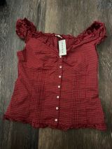 Brandy Melville Plaid Top Photo 0