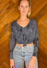 Francesca's  Soft Tie-Dye Long Sleeve Top  Photo 0