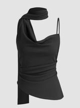 Cider Halter neck cami top with scarf Photo 0
