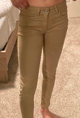 American Eagle Kaki Skinny Pants Photo 0