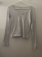 white grey brandy melville long sleeve Photo 0