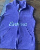purple sleeveless vest size S spell out fleece Photo 0