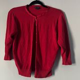 Gap red short button up cardigan size M Photo 0
