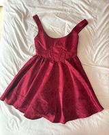 Altar’d State Carissa Rumba Red Corset Bow Mini Dress Size XXS Photo 0