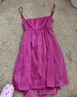 Lucy in the Sky bow magenta dress Photo 0