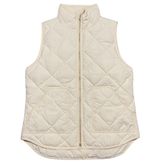 J.Crew  Ivory Woman's Diamond Puffer Winter Vest Photo 0