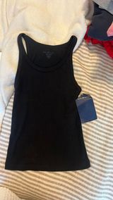 Brandy Melville Tank Black ribbed Photo 0