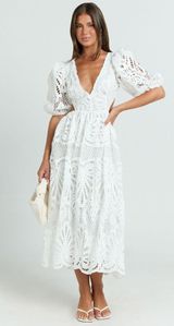 Showpo Anieshaya Midaxi Dress White Photo 0