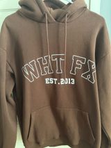 Brown White Fox Hoodie Boutique Photo 0