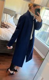 Blue Dress Coat Size M Photo 0