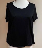 East 5th  Woman Black Short Sleeve Top Photo 0