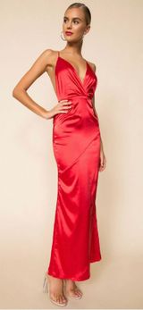 superdown Red Maxi Dress Photo 0