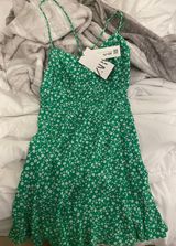 ZARA Green Dress Photo 0