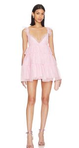 Revolve More To Come Arabela Ruffle Mini Dress Photo 0