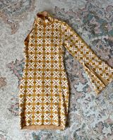 Vintage Dress Tan Size M Photo 0