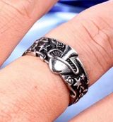 mushroom ring Silver Photo 0