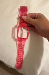 Neon Pink Jelly Apple Watch Band Photo 0