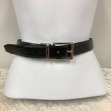 Chaps unisex black belt medium size 26-28 synthetic leather Photo 0