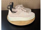 Nike Air Force 1 Sage Low Suede Platform Sneakers Women Size 7 Light Pink Shoes Photo 0