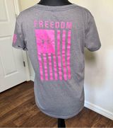 Under Armour NWOT Gray and Pink Short Sleeve Tee Photo 0