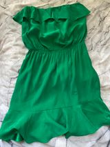 Boutique Green Strapless Dress Photo 0