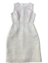 Kate Spade  Metallic Pink Textured Sleeveless Dress Sheath Fitted Size 2 Women's Photo 0